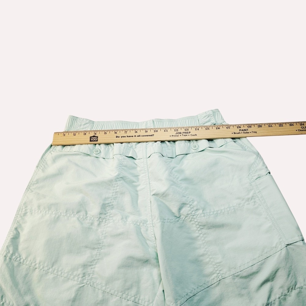 AFTCO Original Fishing Cargo Shorts Mens 36 Mint Green Nylon Outdoor - Picture 7 of 9